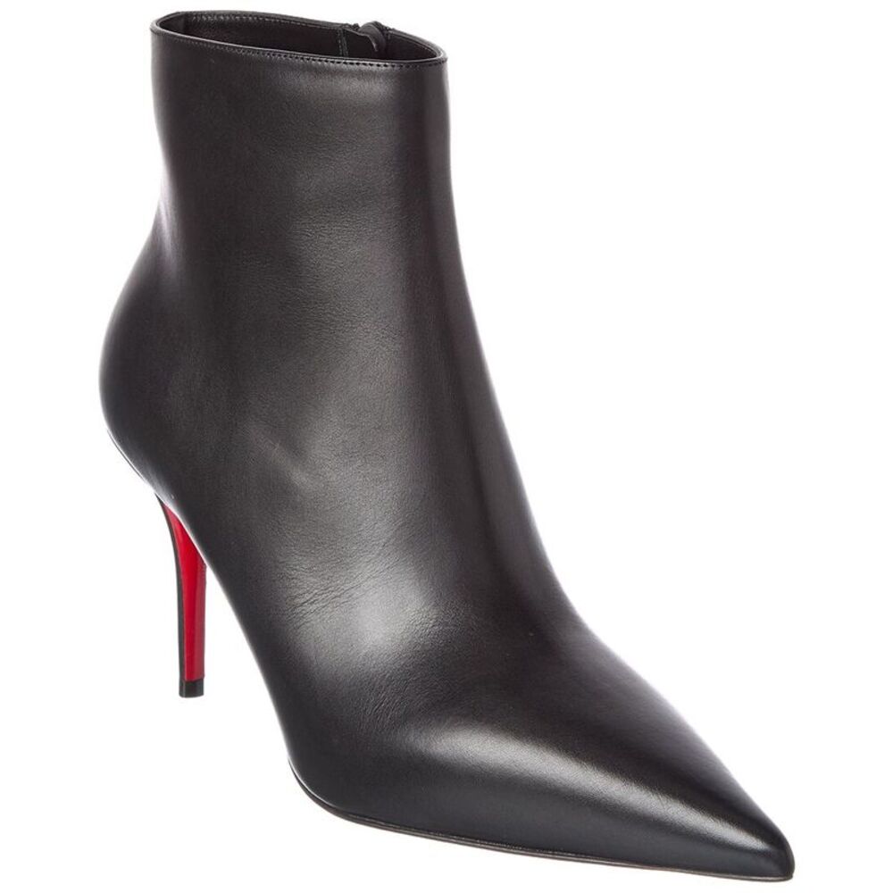 Christian Louboutin Miss Z 90 Leather Bootie, Black